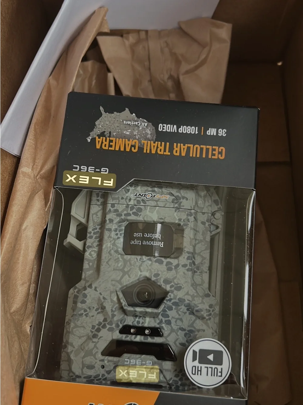 SPYPOINT FLEX G-36C Game Camera - Black & Orange